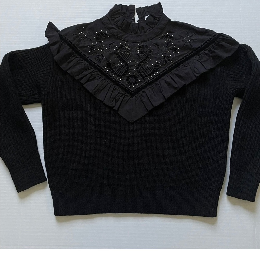 Sandro size 3 black sweater